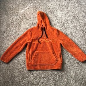 BeSpoke Orange Sherpa Fleece Hoodie